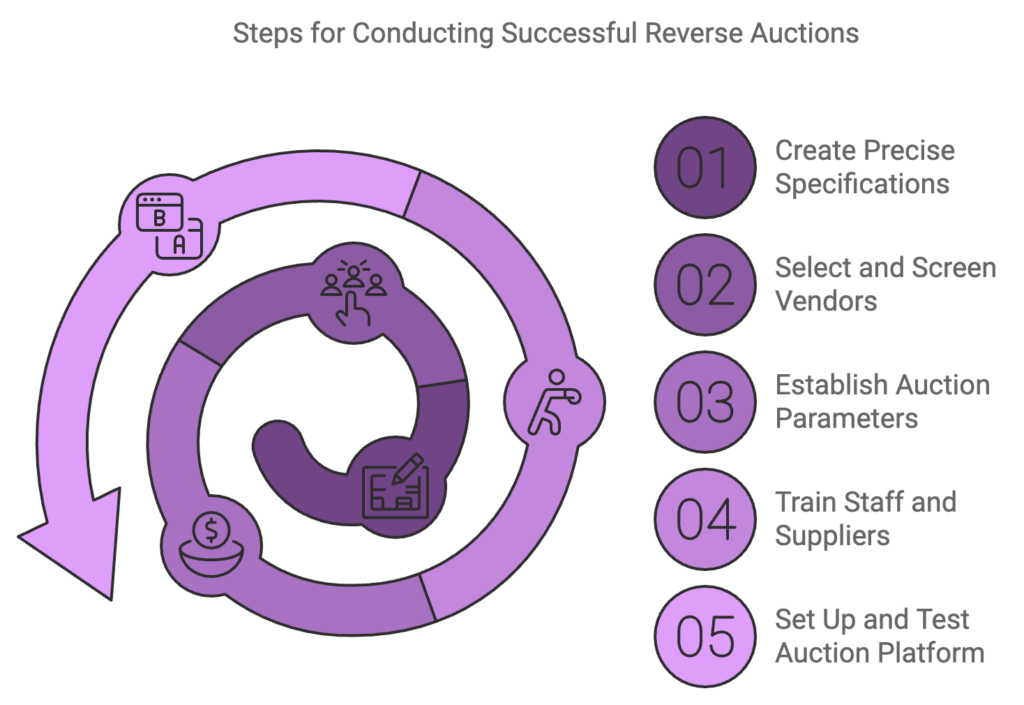 steps for reverse auction